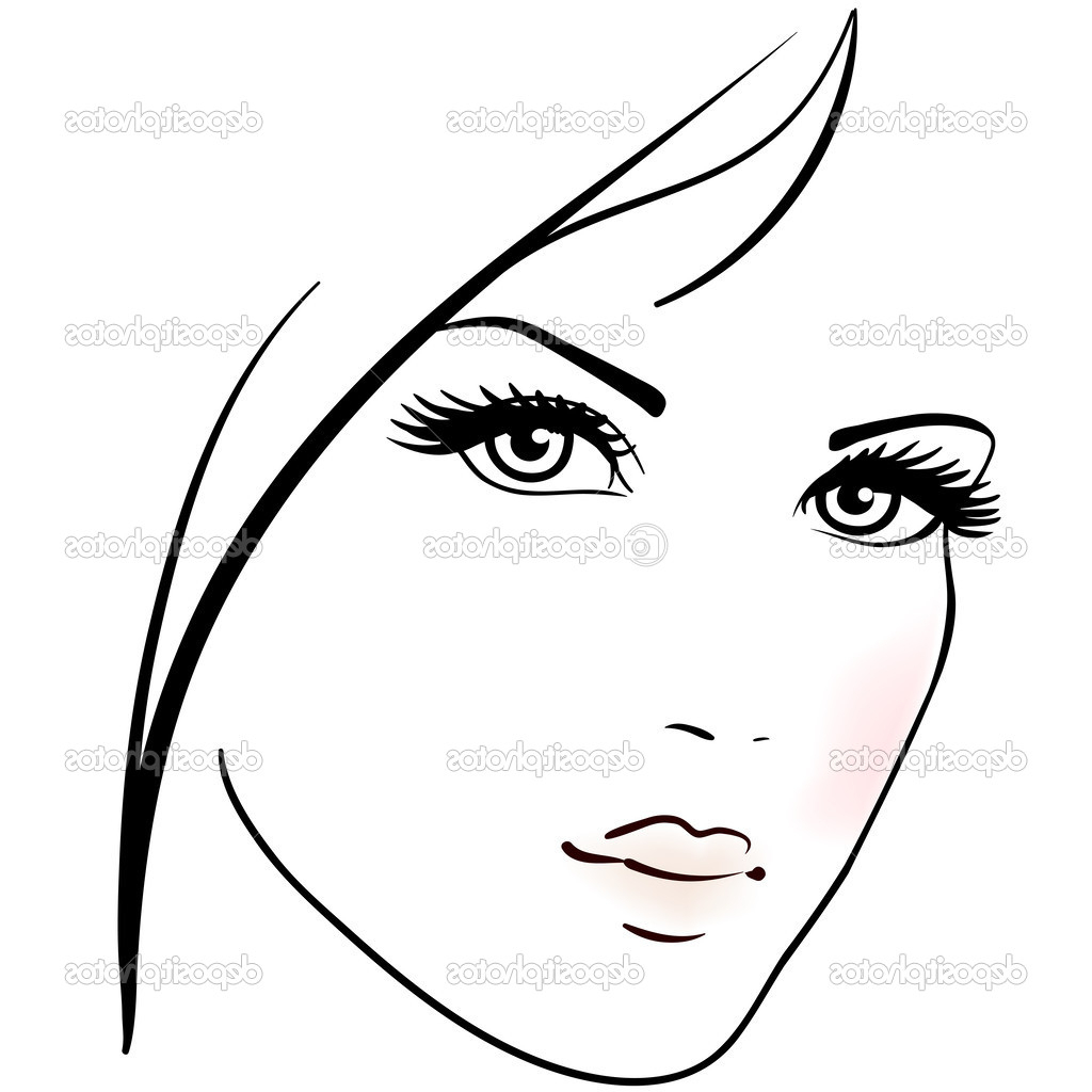 1024x1024 Drawing Of A Beautiful Woman Face Simple Sketches Of Beautiful
