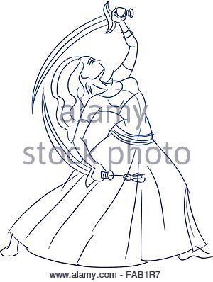 300x398 Belly Dancer Figure Gesture Sketch Line Drawing Stock Vector Art