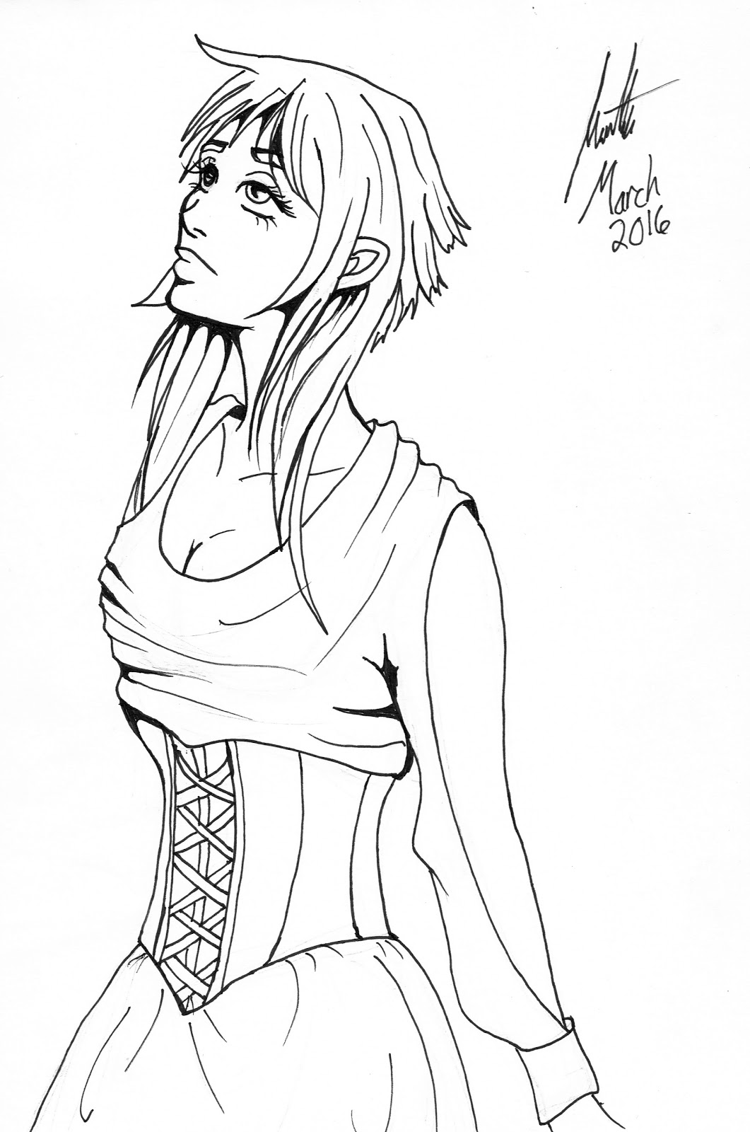 1061x1600 Meredith Studio Sketch Diary Inktober Day 6