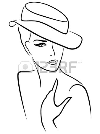 Woman Outline Drawing at GetDrawings | Free download