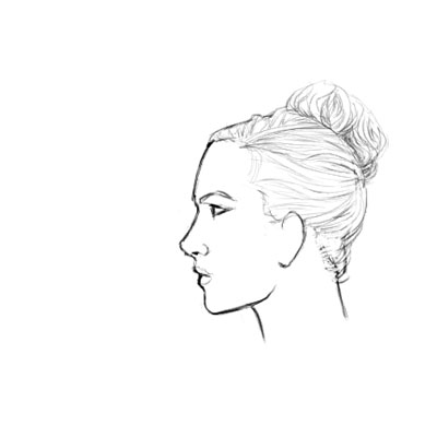 400x400 How To Draw A Female Face In Profile Sharenoesis
