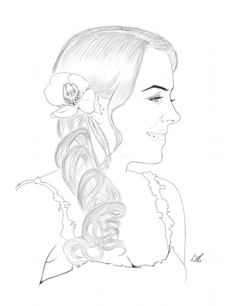 770x1037 Side Profile Drawing 01 By Painrinya