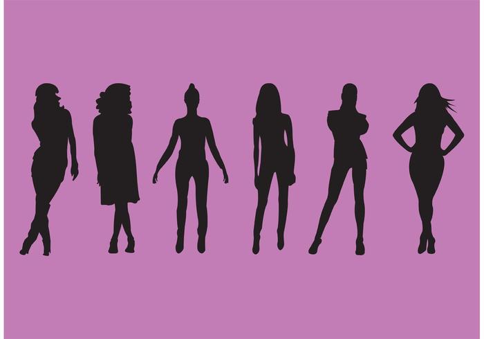 700x490 Woman Silhouette Set