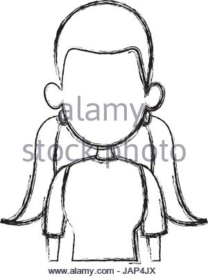 300x401 Silhouette Drawing Of Faceless Half Body Woman With T Shirt