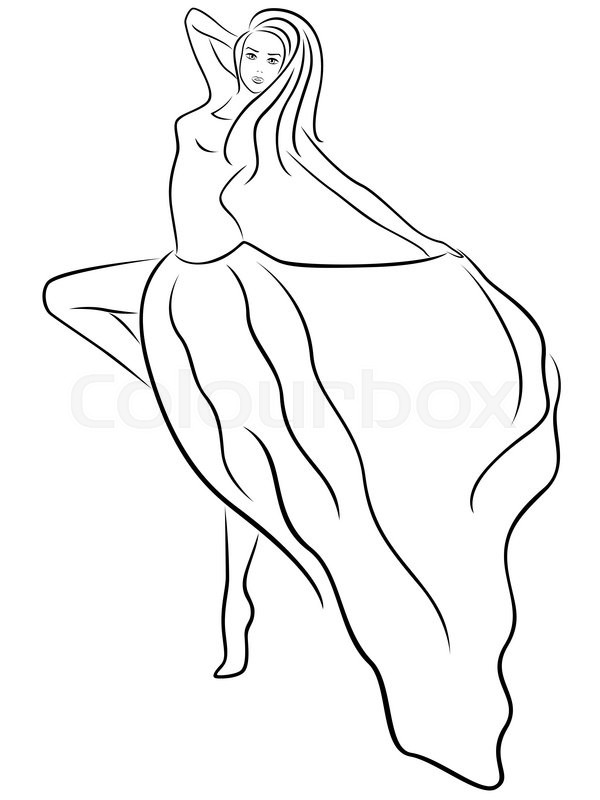 600x800 Beautiful Slim Woman Standing On One Leg And Demonstrates Long