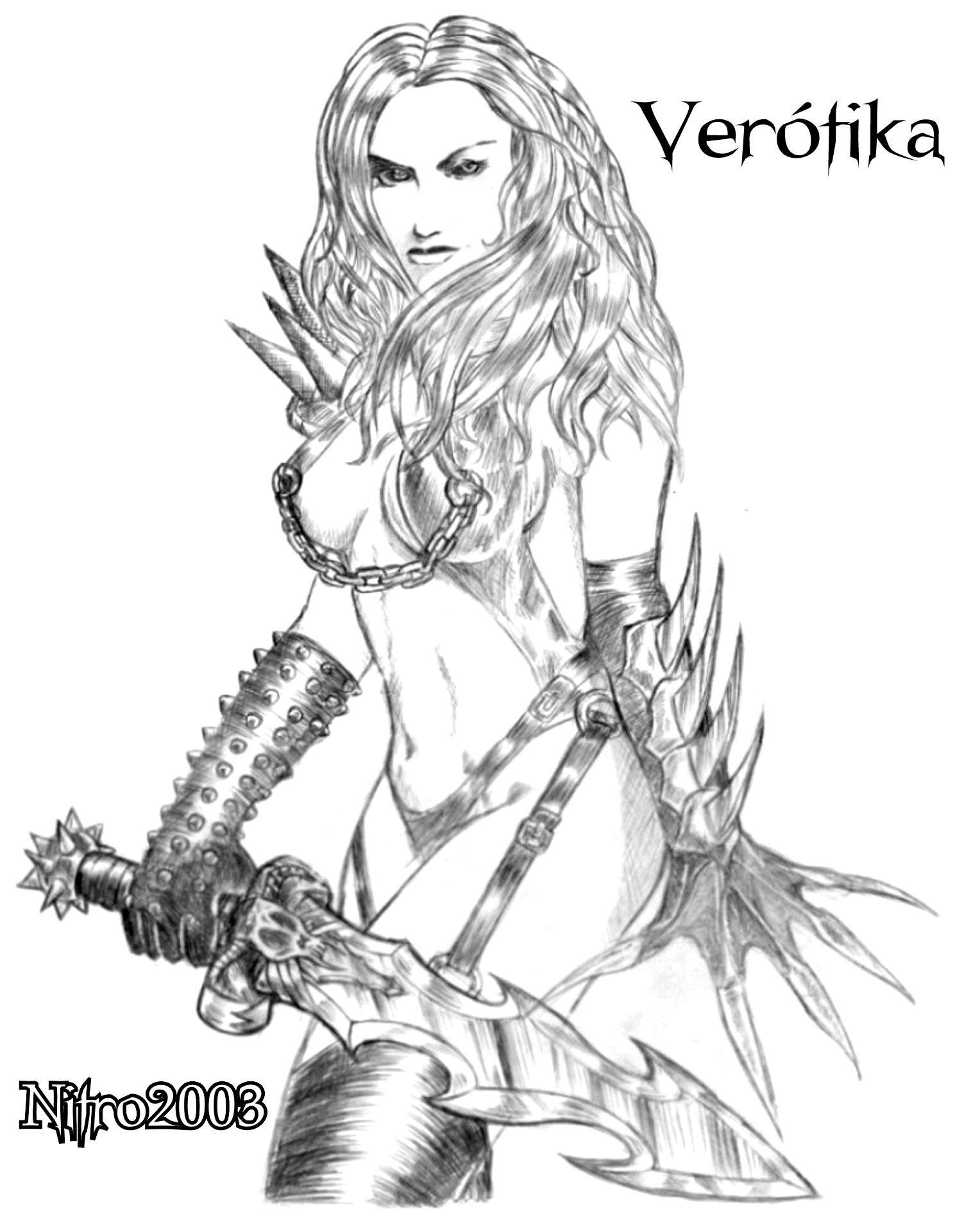 1503x1921 Female Warrior