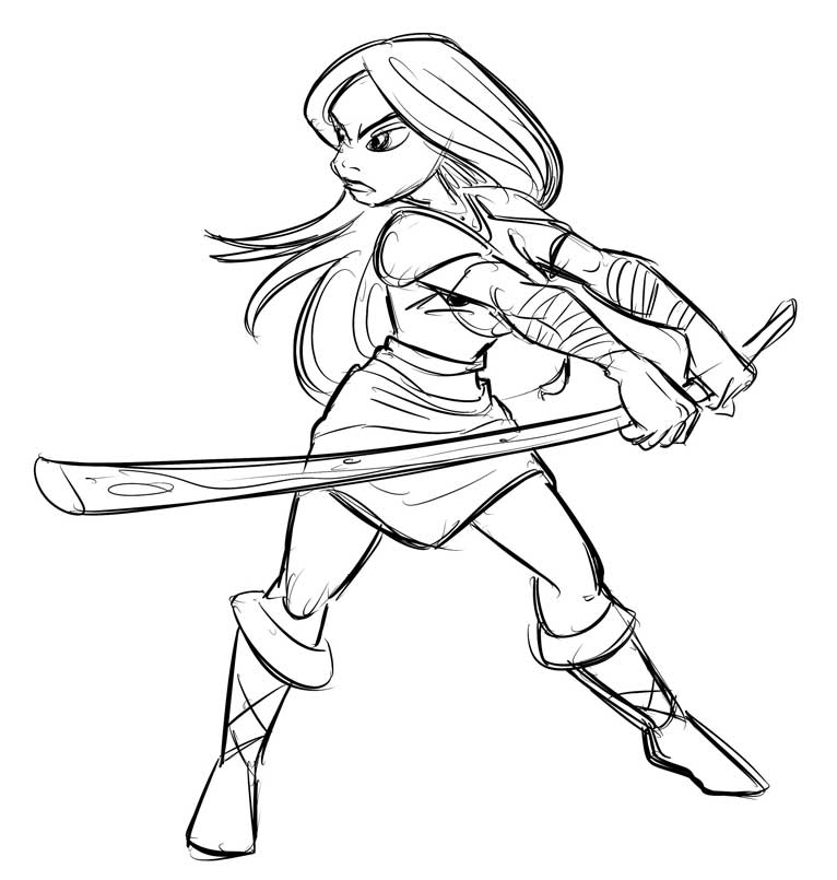766x805 Female Warrior Rough By Superstinkwarrior