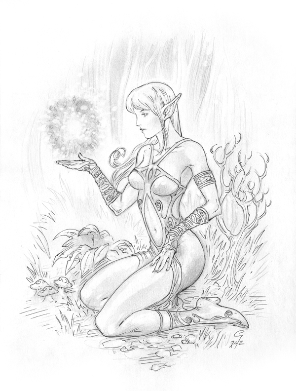 600x792 Sexy Elf Woman Warrior By George Todorovksi Magic Elves Dungeons