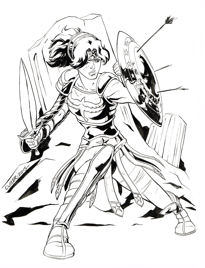 692x903 Warrior Wonder Woman By Davidjcutler