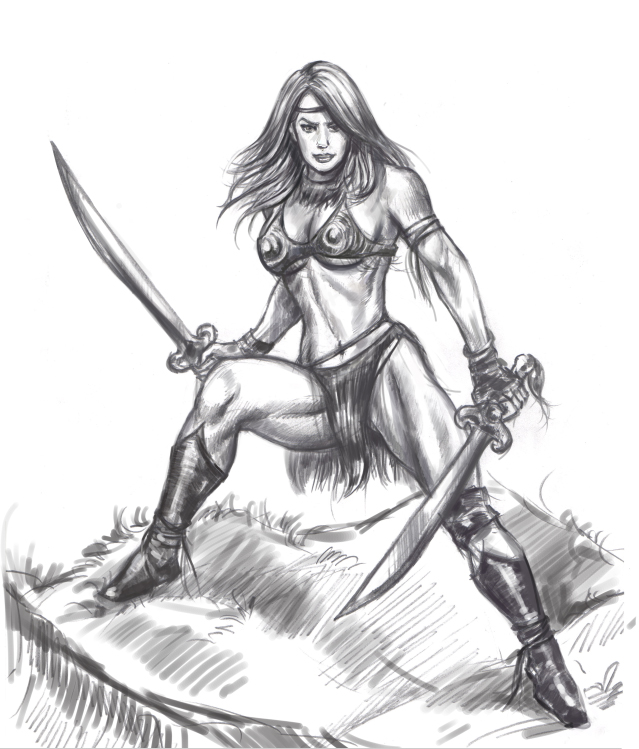 639x749 Female Amazon Warrior By Vaibhavpawar19