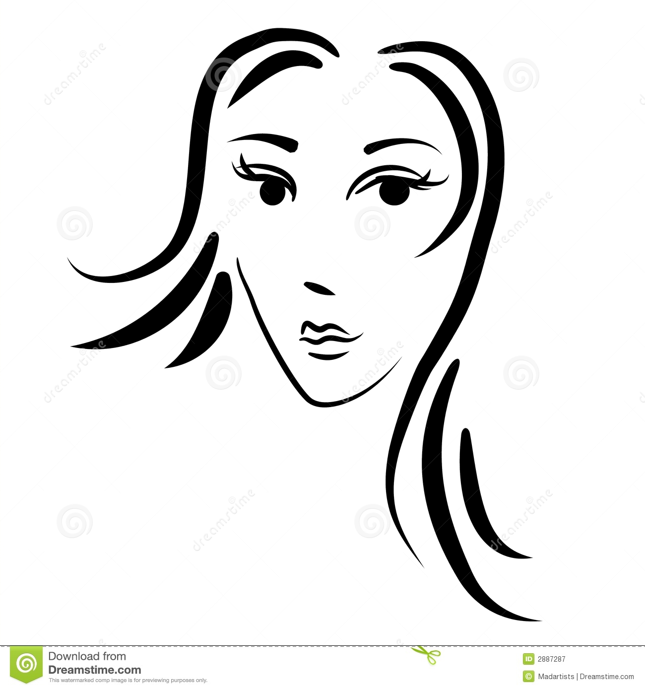 1300x1390 Pictures Outline Of A Womans Face,