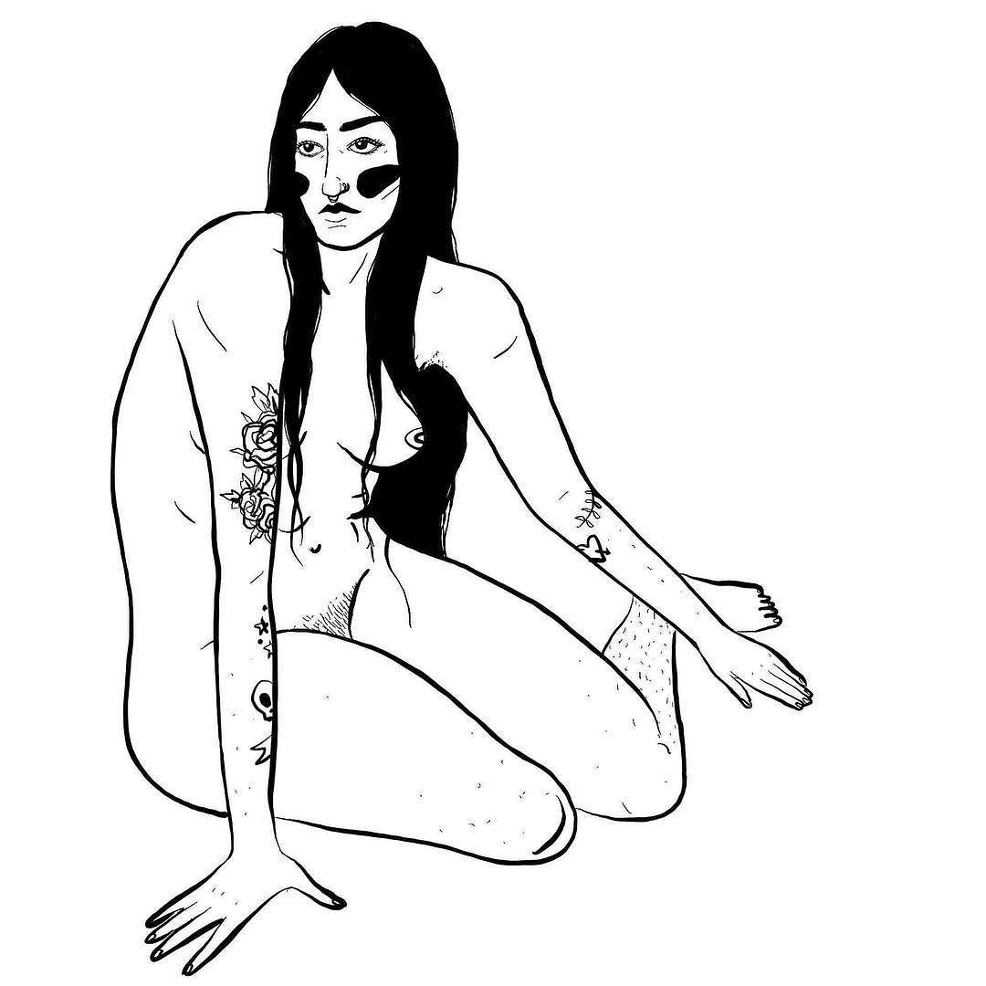 1080x1080 Women Body Hair