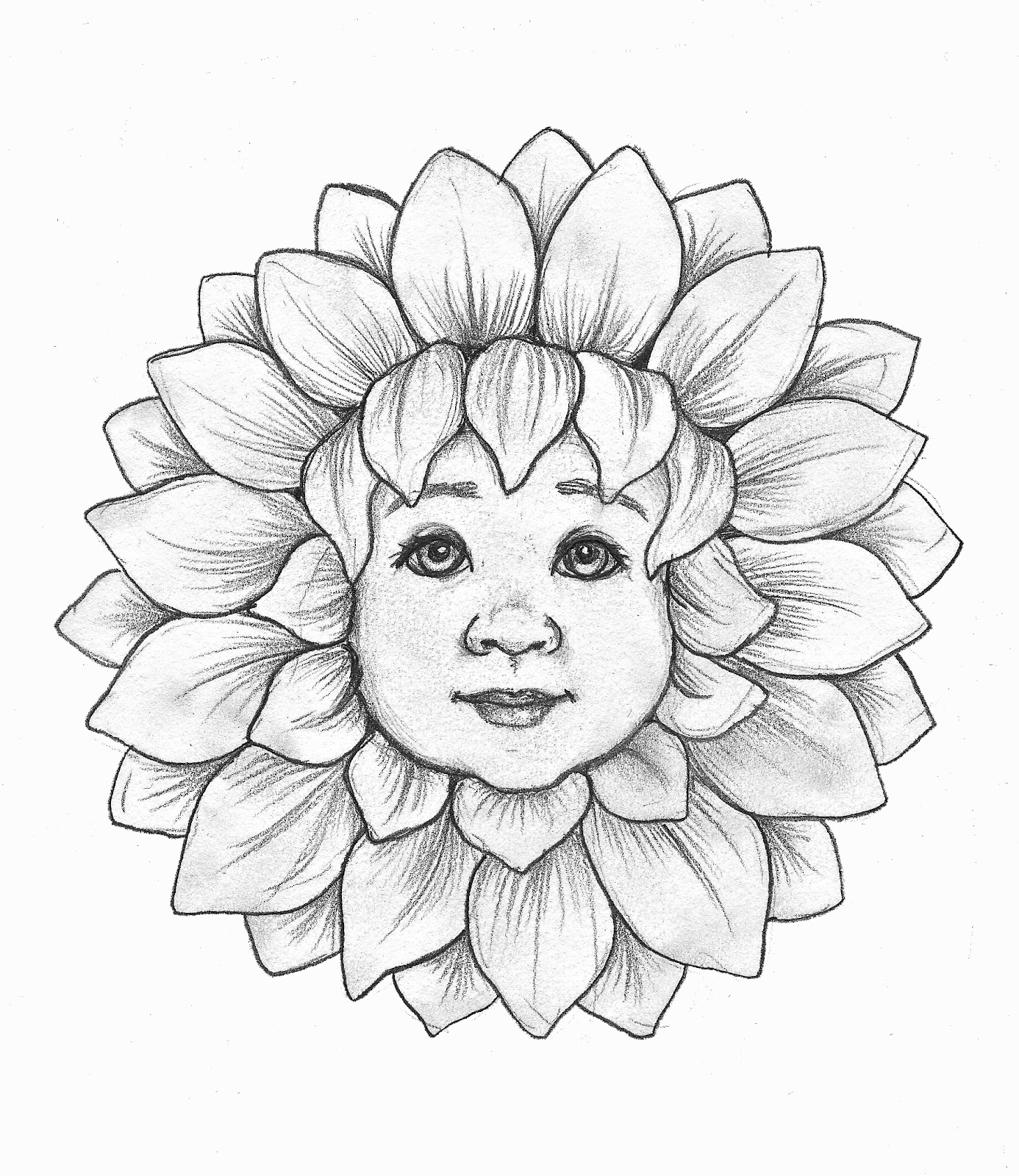 1386x1600 Images Face To Flower Art Draw Women Face With Flower Crown