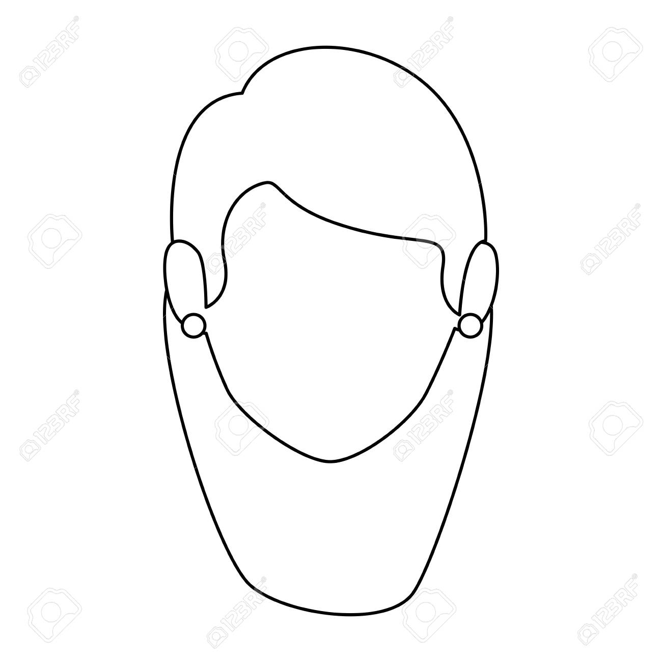 1300x1300 Isolated Women Face Icon Vector Illustration Graphic Design