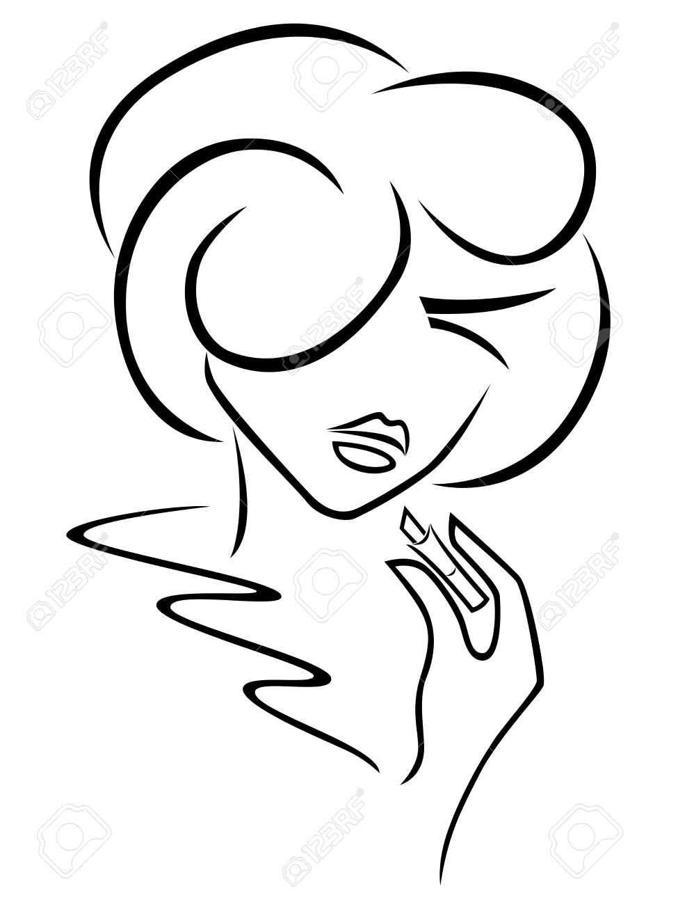 975x1300 Outline Drawing Of A Woman Women Face Sketch Outline Face Outline
