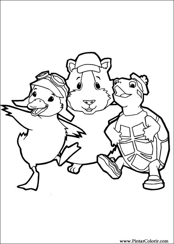 567x794 Drawings To Paint Amp Colour Wonder Pets