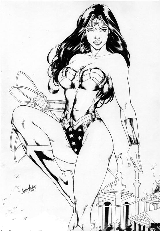 554x800 Commission Wonder Woman By Leonartgondim