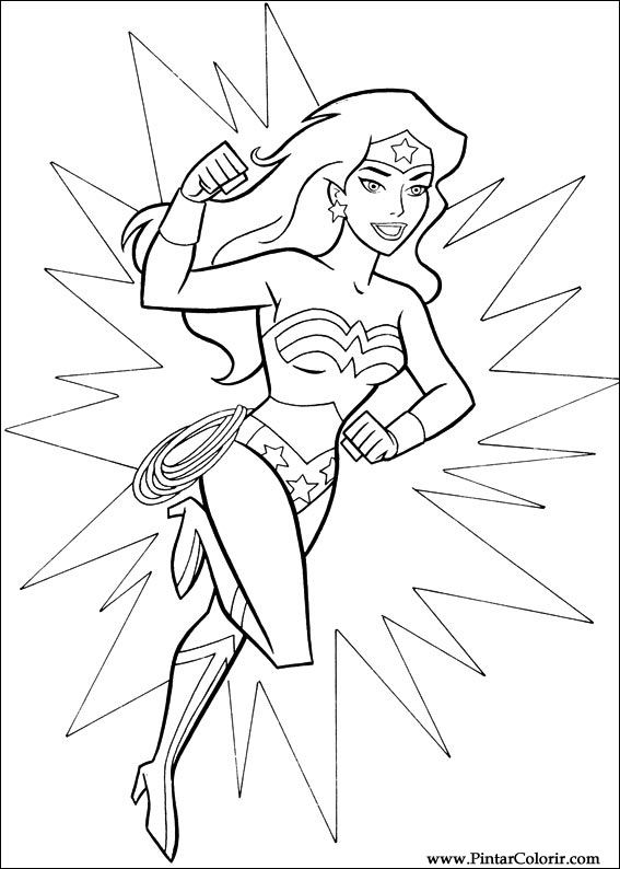 567x794 Drawings To Paint Amp Colour Wonder Woman