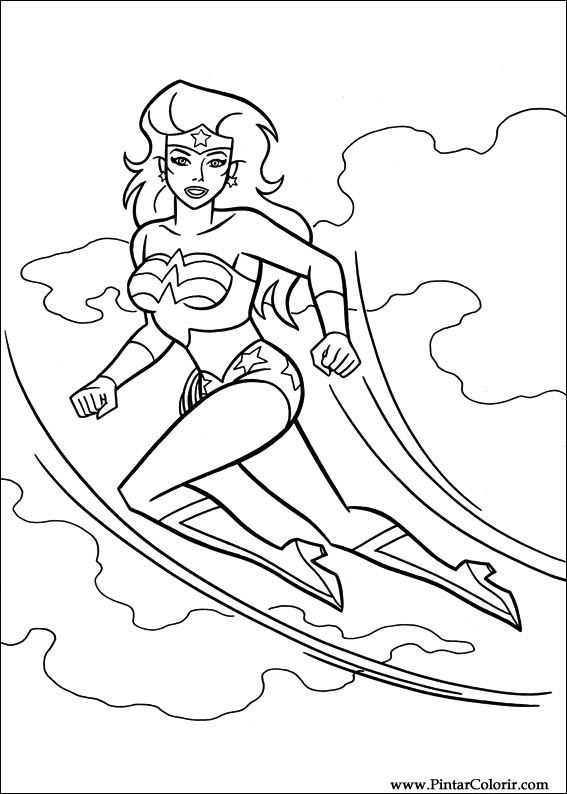567x794 Drawings To Paint Amp Colour Wonder Woman