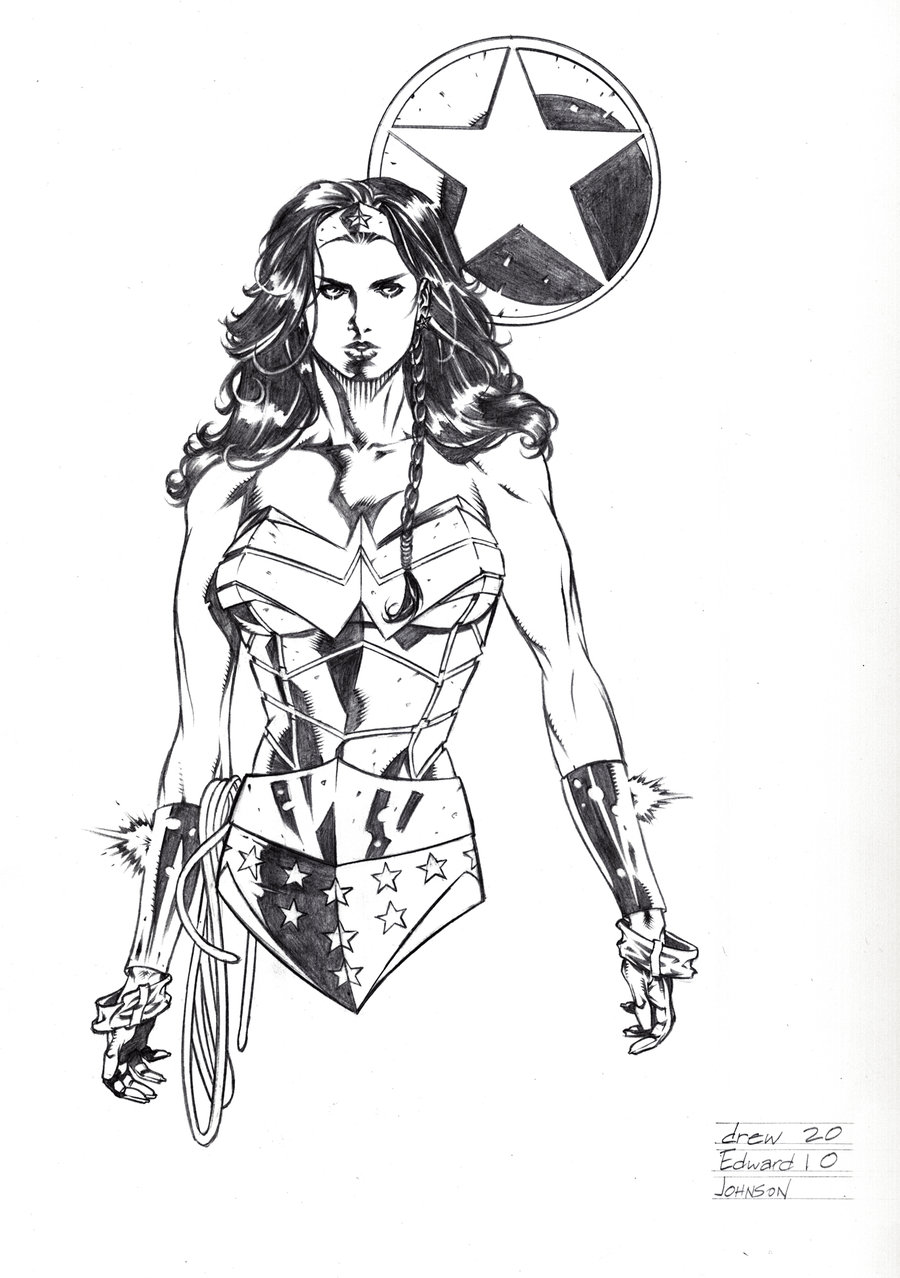 900x1278 Wonder Woman Con Sketch By