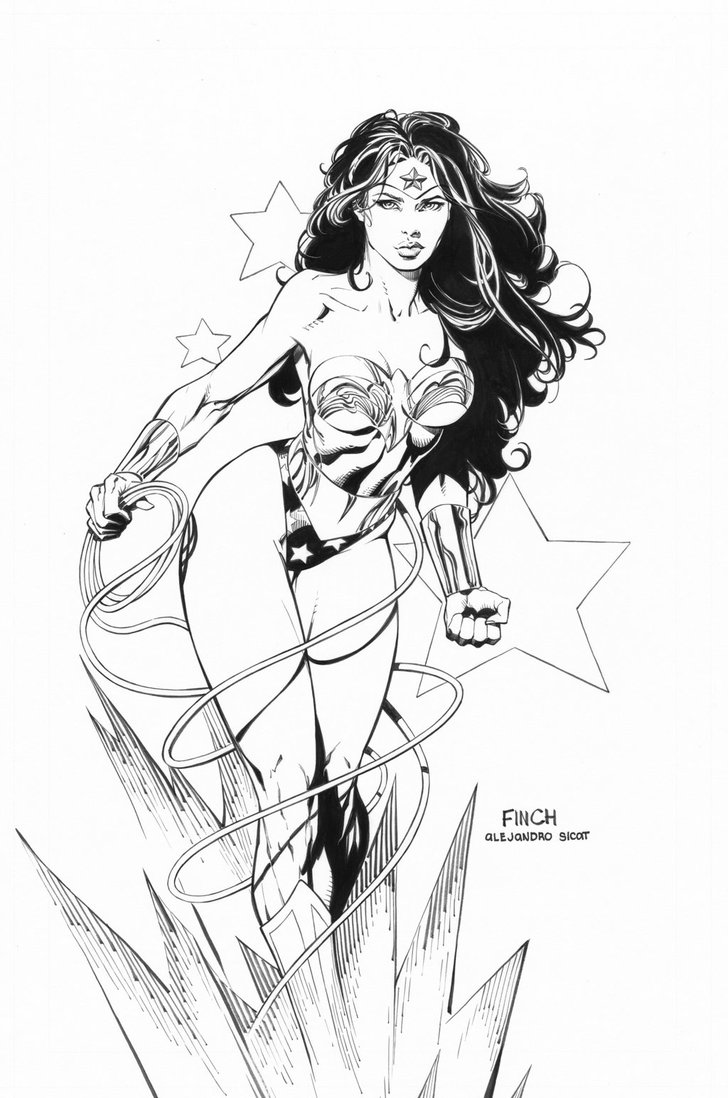 728x1098 Wonder Woman David Finch By Boysicat