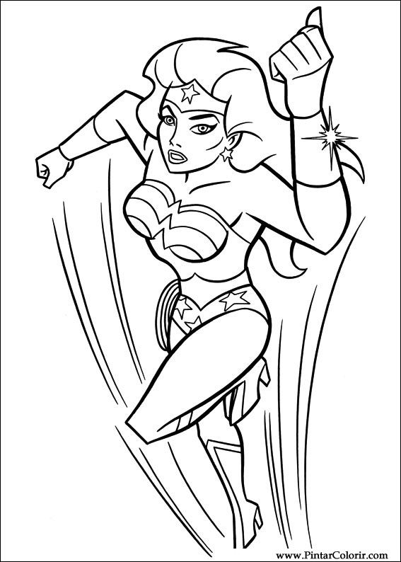 567x794 Drawings To Paint Amp Colour Wonder Woman
