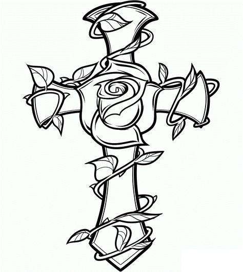 474x532 Cross Coloring Pages Free Printable Cross Coloring Pages