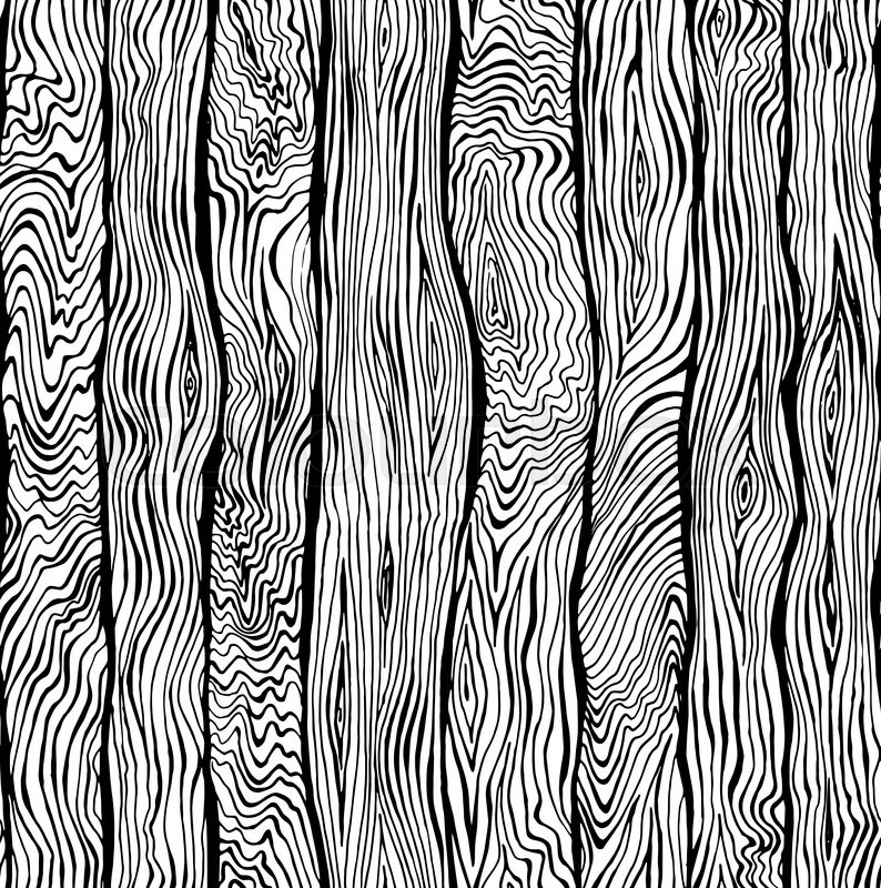 794x800 Hand Drawn Seamless Pattern Of Wood Texture Stock Vector Colourbox