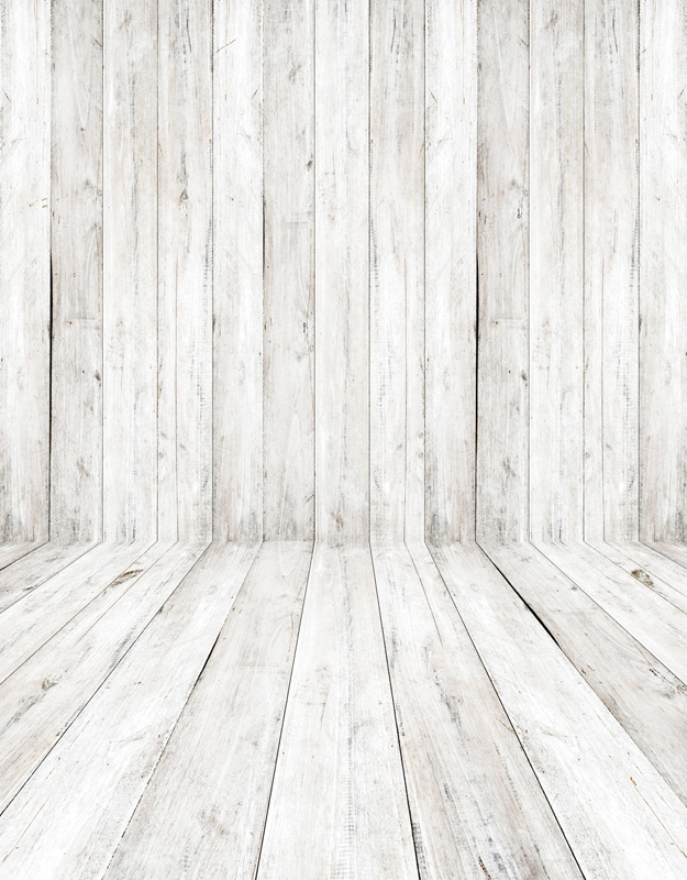 625x800 Custom Vinyl Cloth White Wooden Floor Photography Backdrops