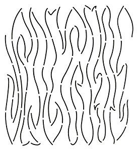 272x300 Quilting Creations Silk Finish Woodgrain Quilt Stencil, 9