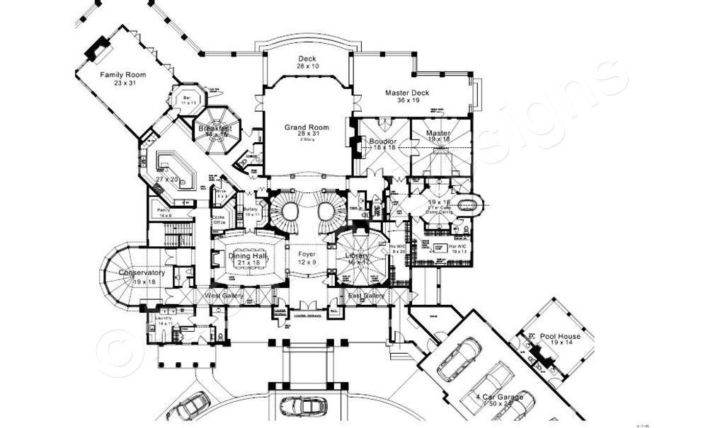 1024x605 Karol Wood Mansion House Plans Luxury House Plans