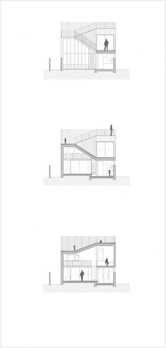 696x1458 Metal And Wood House Extension In Nantes Designed By Mabire Reich