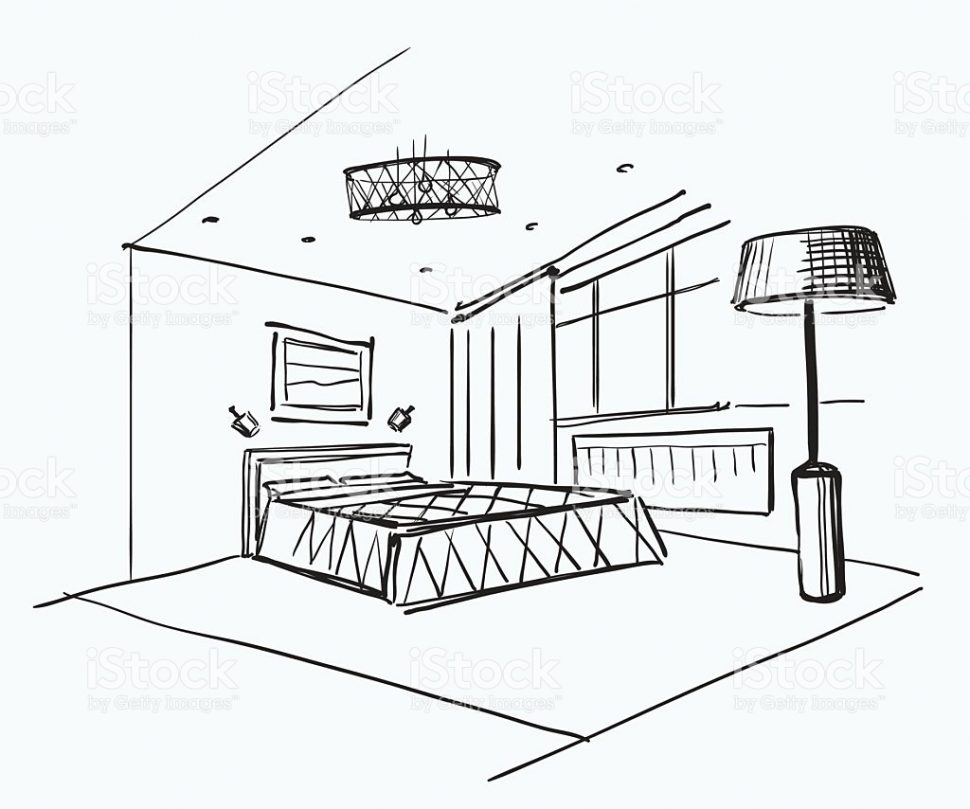 970x809 Bedroom Charming Bedroom Sketch Photo Ideas Interior Design