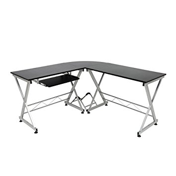 355x355 Modern L Shaped Desk, Corner Computer Desk, Pc Latop