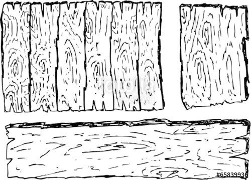 500x359 Hand Draw Sketch Of Wooden Board Stock Photo And Royalty Free