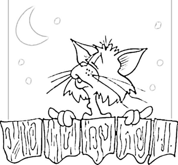 600x558 Fence Coloring Page