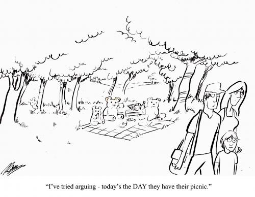 500x388 If You Go Down To The Woods By Pinkhalf Nature Cartoon Toonpool