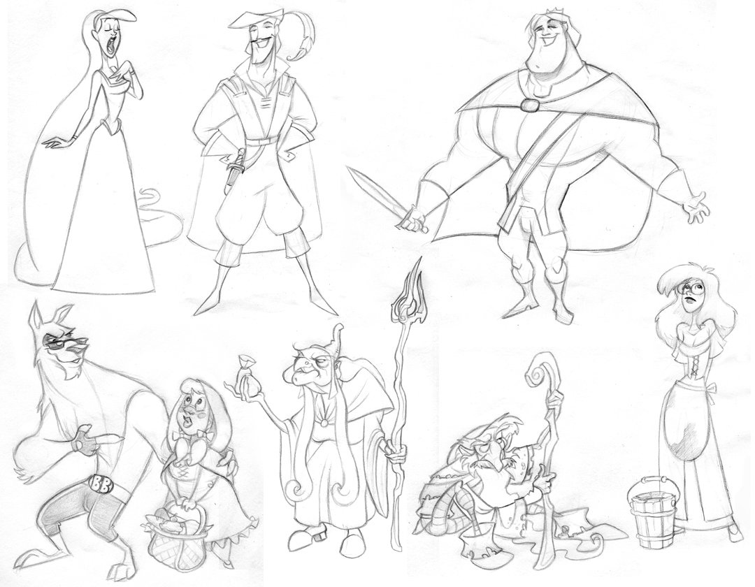 1080x840 Into The Woods Sketches By Borogove13