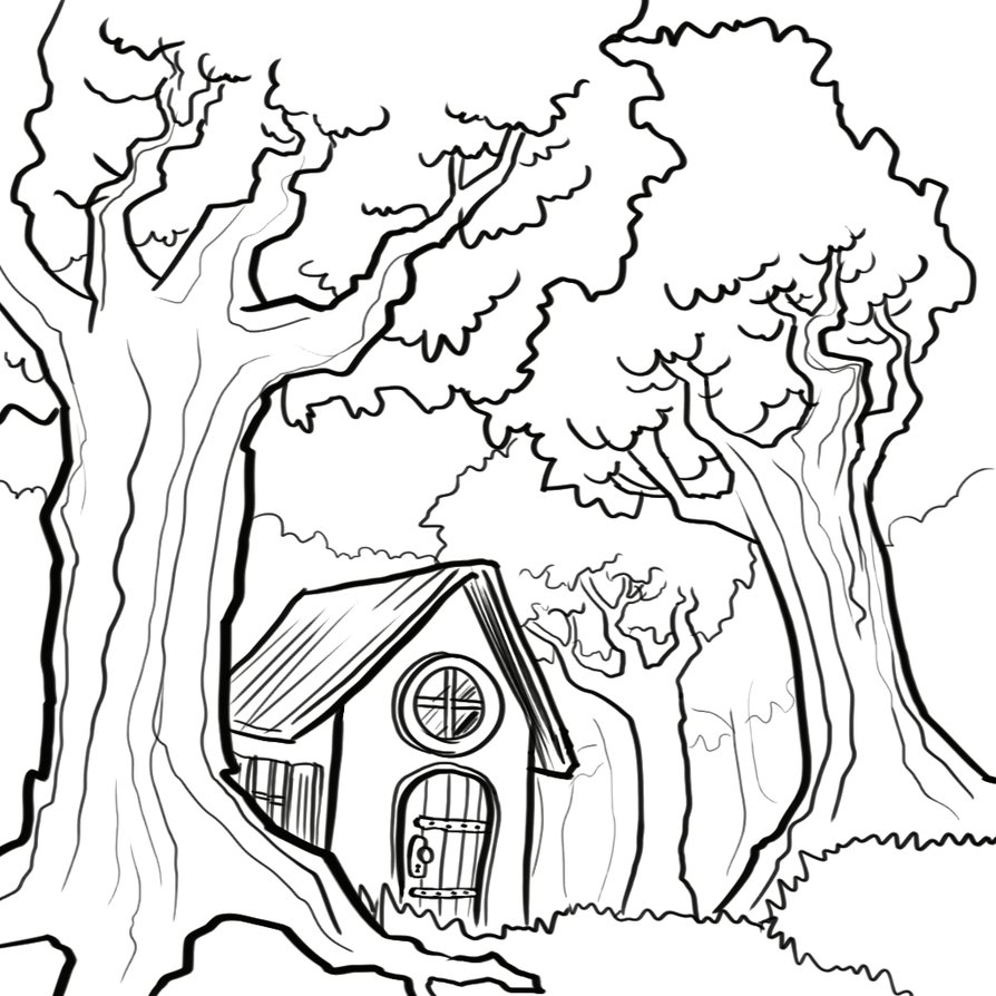 894x894 Little Cabin In The Woods By Globoxforever