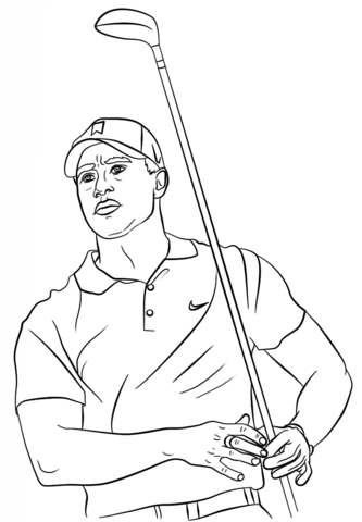 333x480 Tiger Woods Coloring Page Free Printable Coloring Pages