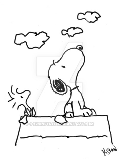 400x535 Snoopy And Woodstock By Oozsinfered