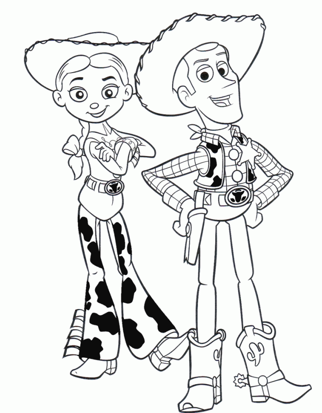 660x847 Woody Riding Dog Toy Story 2 Coloring Page