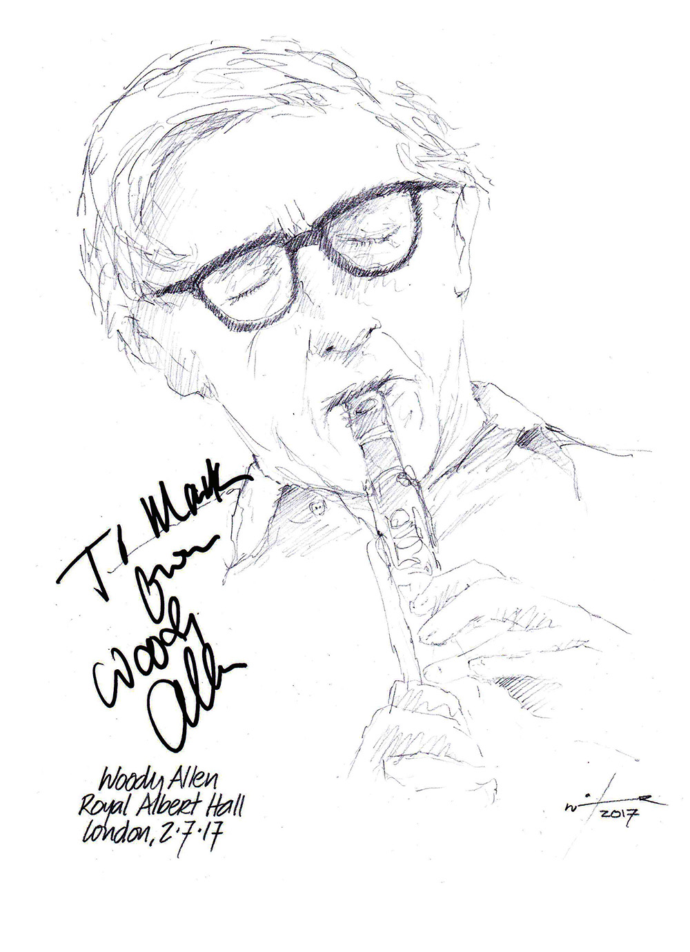 1000x1380 Drawing Woody Allen