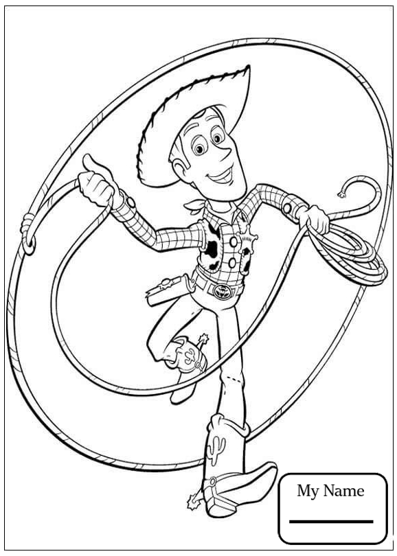 578x810 Cartoons Buzz Is Drawing Toy Story Coloring Pages For Kids