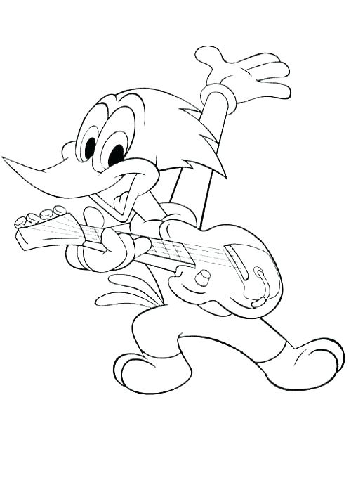 500x700 Classy Soldier Coloring Pages Free Download Woody Woodpecker