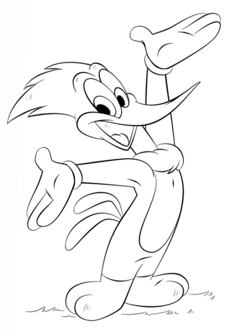 333x480 Woody Woodpecker Coloring Page Free Printable Coloring Pages
