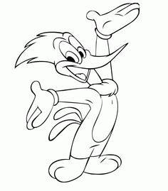 236x269 Pin Woody Woodpecker Coloring Pages