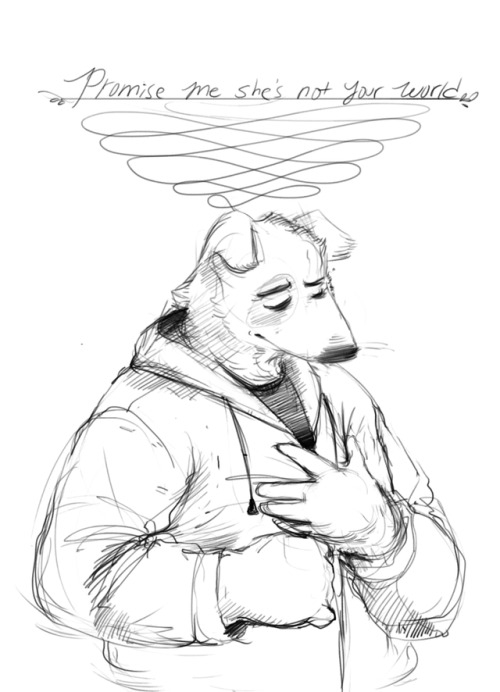 500x692 Sophisticated Wolf Orc Playing Around With Writingwords With My