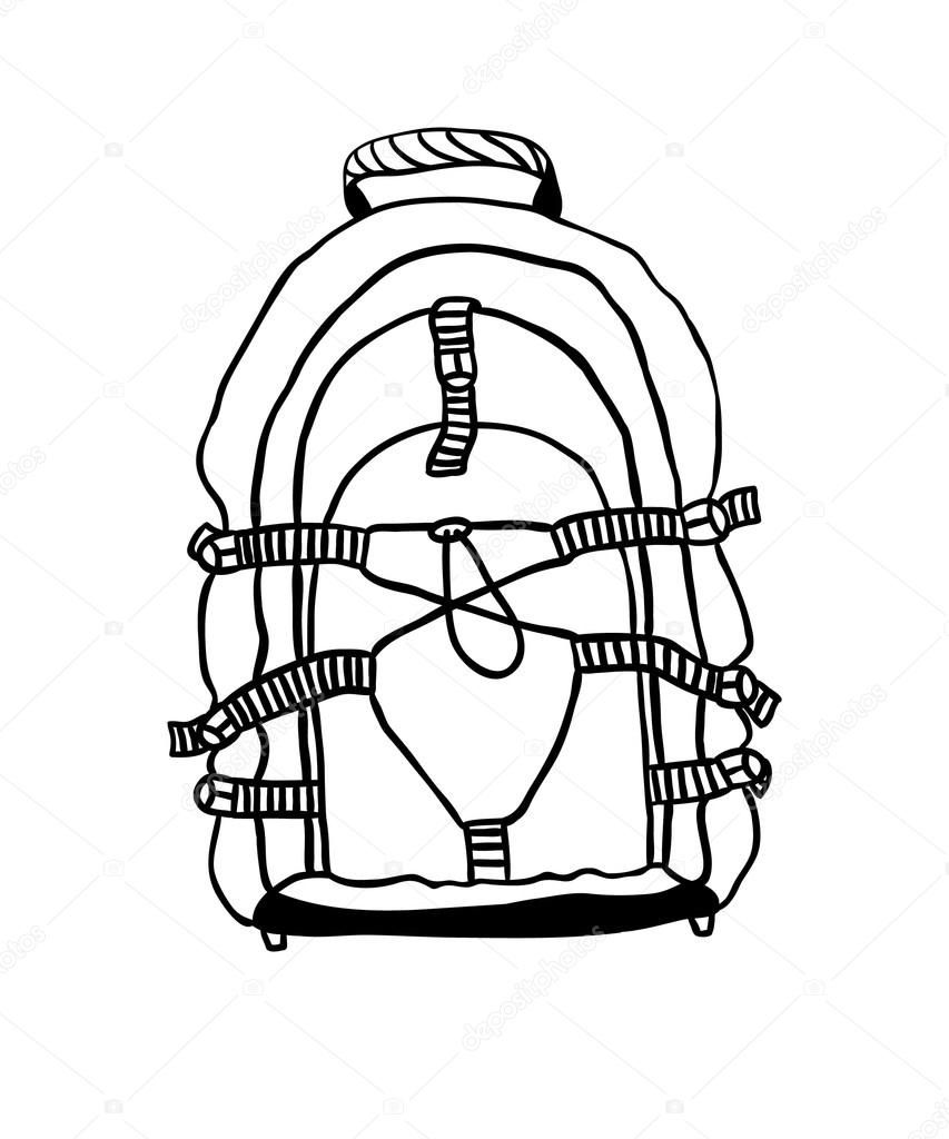 853x1024 Hand Drawn Illustration. Creative Black Contour Art Work. Ink