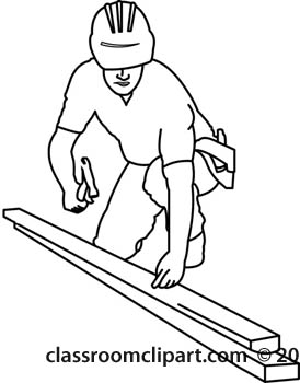 274x350 People Clipart Construction Worker Outline
